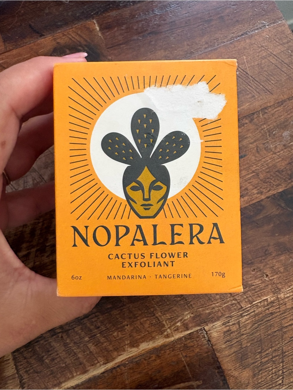 Nopalera Cactus Flower Exfoliant - Mandarin Tangerine Orange